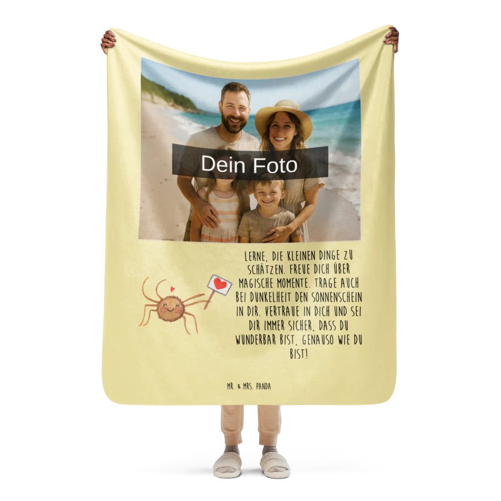 Sherpa Photo Cuddle Blanket Spider Agatha Motivation Foto Kuscheldecke, Spinne Agathe, Spinne, Agathe, Videos, Merchandise, Vertrauen, Liebe, Glück, Motivation, Dankeschön