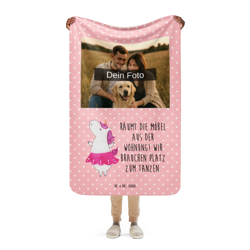 Sherpa Photo Cuddle Blanket unicorn ballerina Foto Kuscheldecke, Einhorn, Einhörner, Einhorn Deko, Unicorn, Tänzerin, Spaß, Lebenslust, Tanzen, Feiern, Ballerina, Wohnung, Geburtstag, Party, Lebensfreude