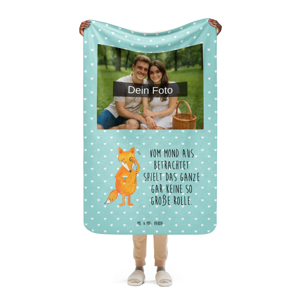 Sherpa Photo Cuddle Blanket Fox lord fox, foxes, forest wildlife, clever as a fox, animal lover, words of consolation, lovesickness gift, problem solving, saying funny, motivation saying