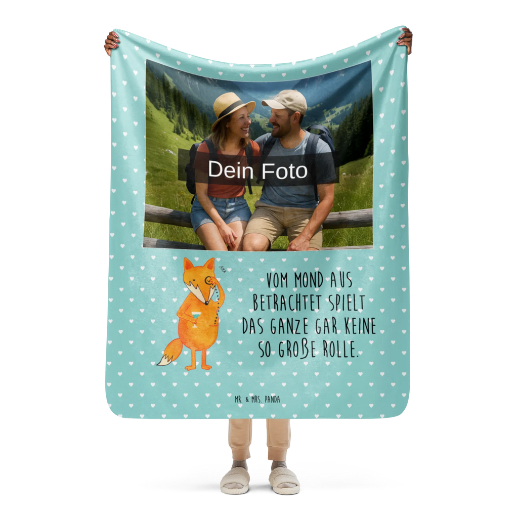 Sherpa Photo Cuddle Blanket Fox lord fox, foxes, forest wildlife, clever as a fox, animal lover, words of consolation, lovesickness gift, problem solving, saying funny, motivation saying