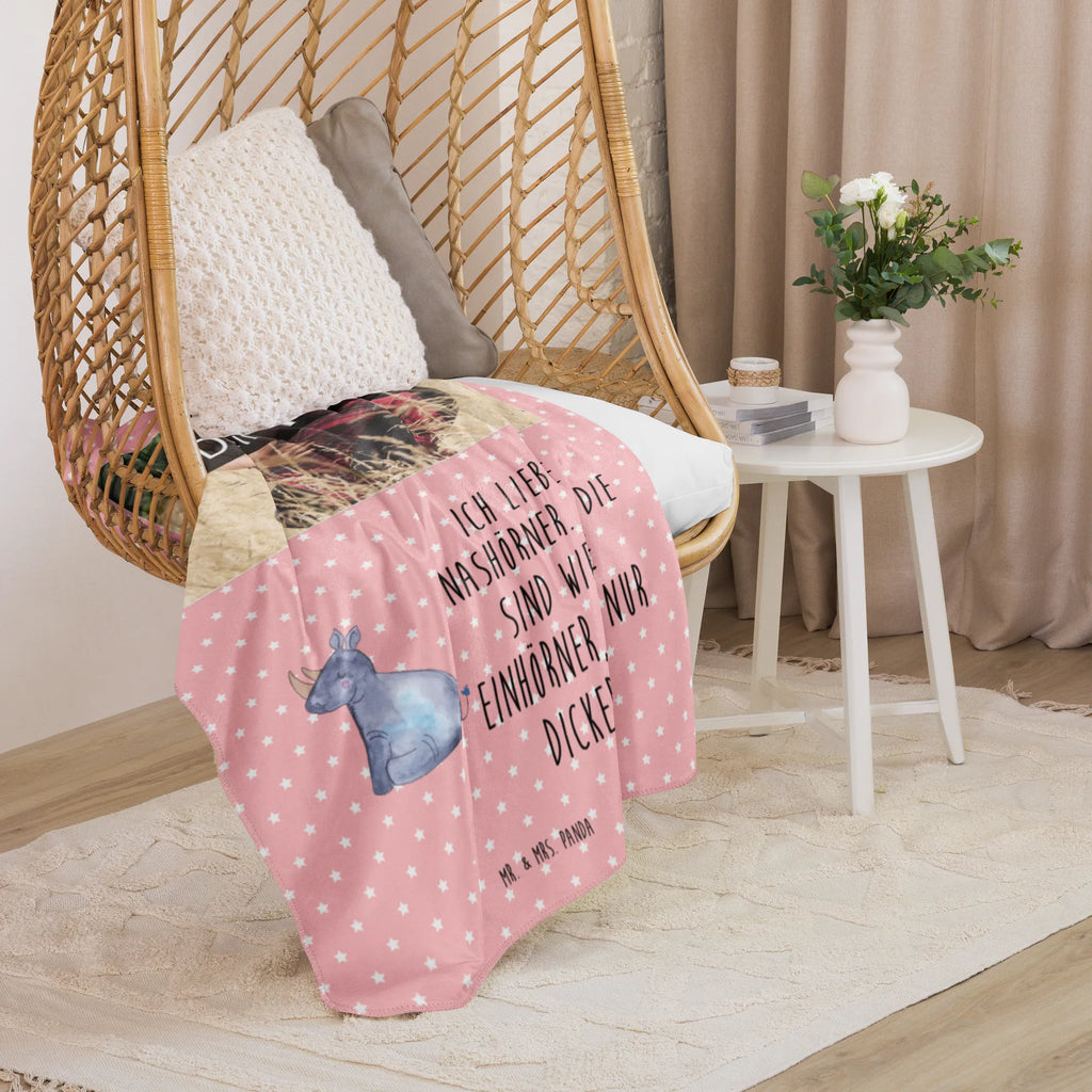 Sherpa Photo Cuddle Blanket unicorn rhino unicorn, unicorns, rhino, glitter, rhinoceros, funny, zoo, rainbow, funny saying, unicorn saying, witty, unicorn love, unicornpower, Unicorn