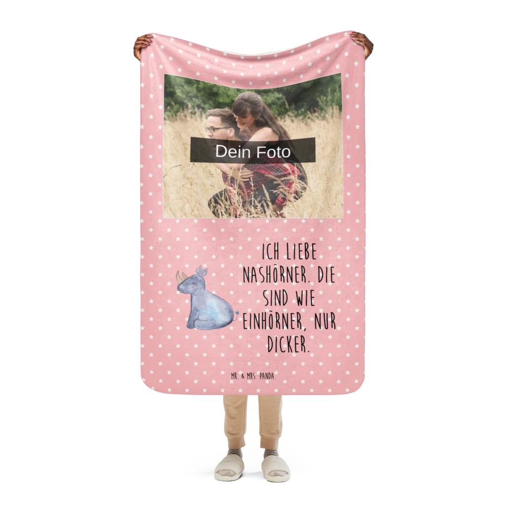 Sherpa Photo Cuddle Blanket unicorn rhino unicorn, unicorns, rhino, glitter, rhinoceros, funny, zoo, rainbow, funny saying, unicorn saying, witty, unicorn love, unicornpower, Unicorn
