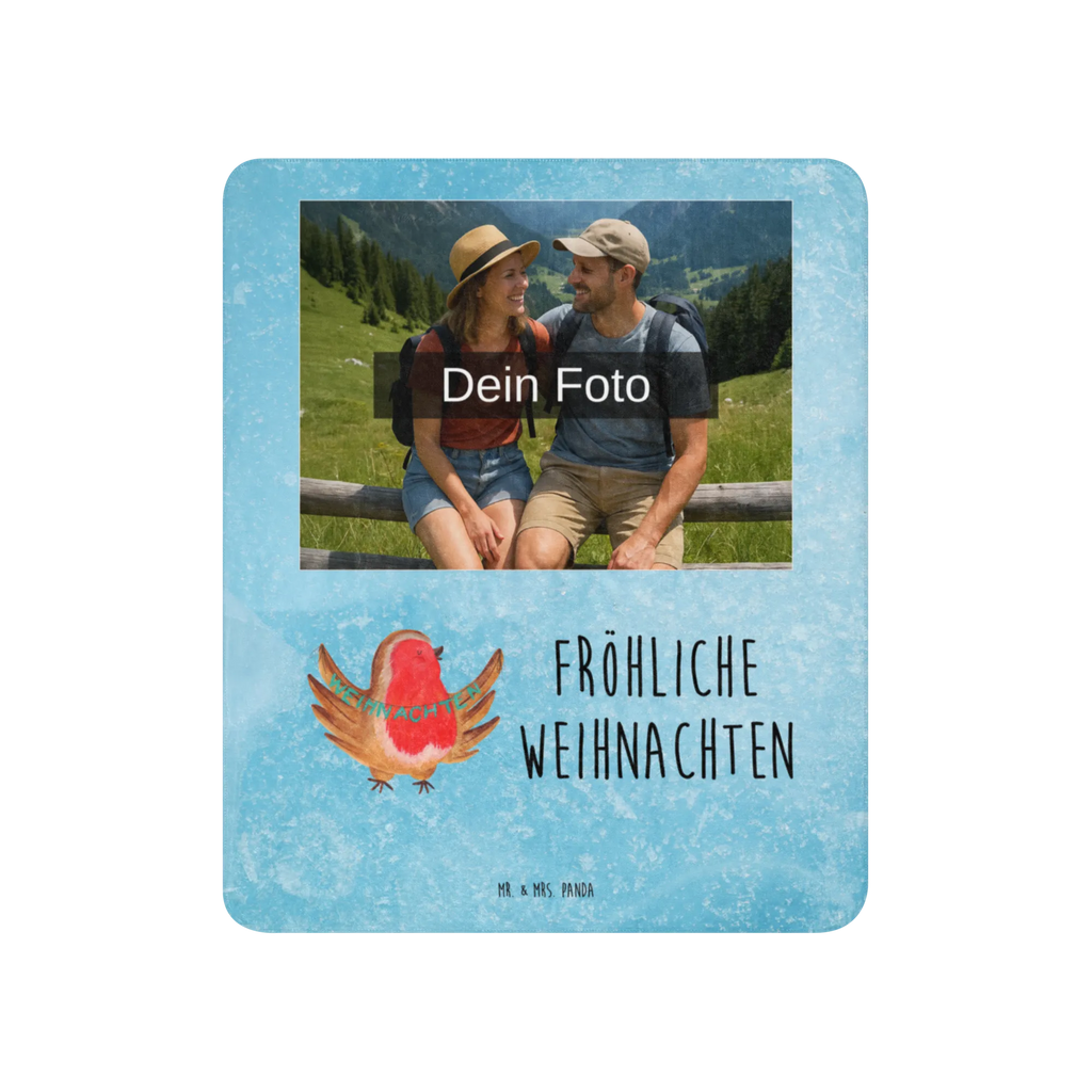 Sherpa Photo Cuddle Blanket robin Christmas Foto Kuscheldecke, Winter, Weihnachten, Weihnachtsdeko, Nikolaus, Advent, Heiligabend, Wintermotiv, xmas, Frohe Weihnachten, Weihnachtsgruß, Weihnachtsmotiv, Vogel