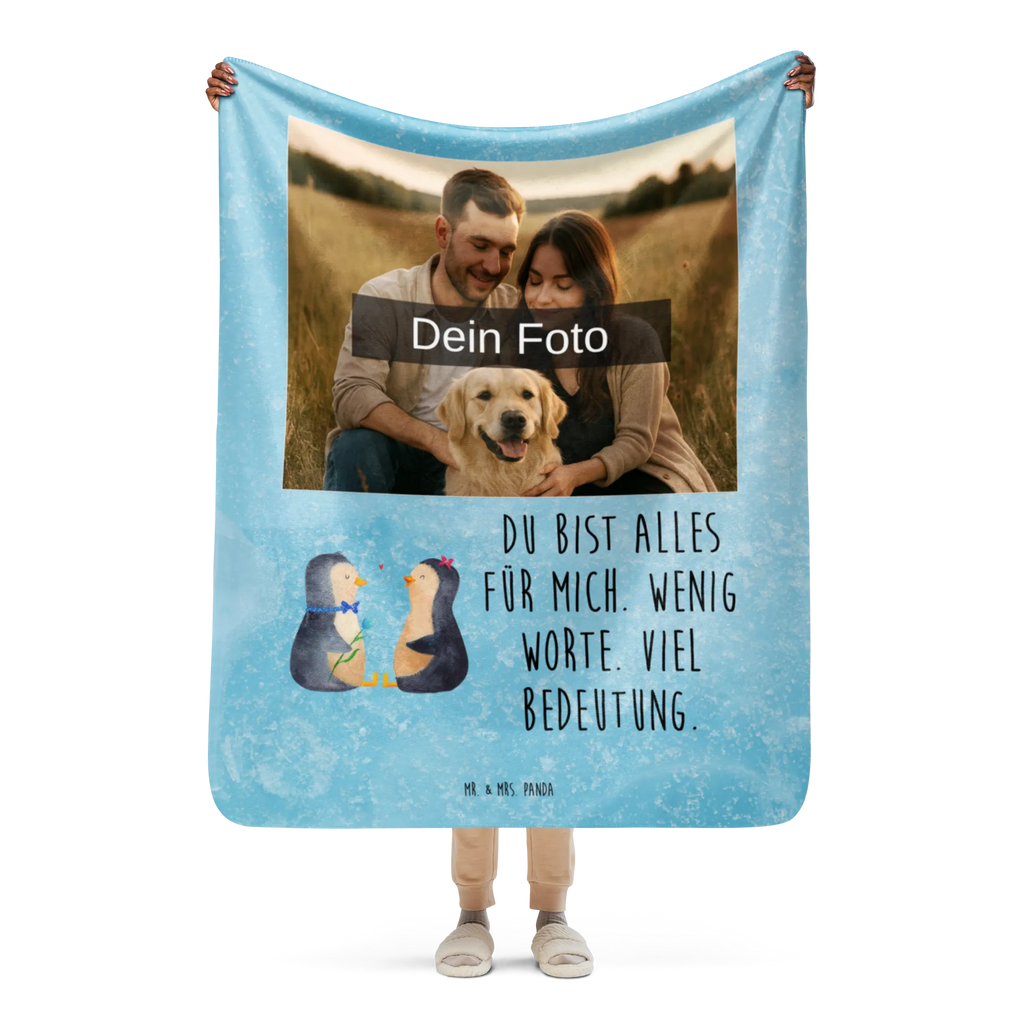 Sherpa Photo Cuddle Blanket Penguin pair Penguin, North Pole, Winter, Penguins, wedding gift, love gift, dream couple, lovers, anniversary, great love, love, penguins, wedding day, proof of love, engagement, wedding, penguin