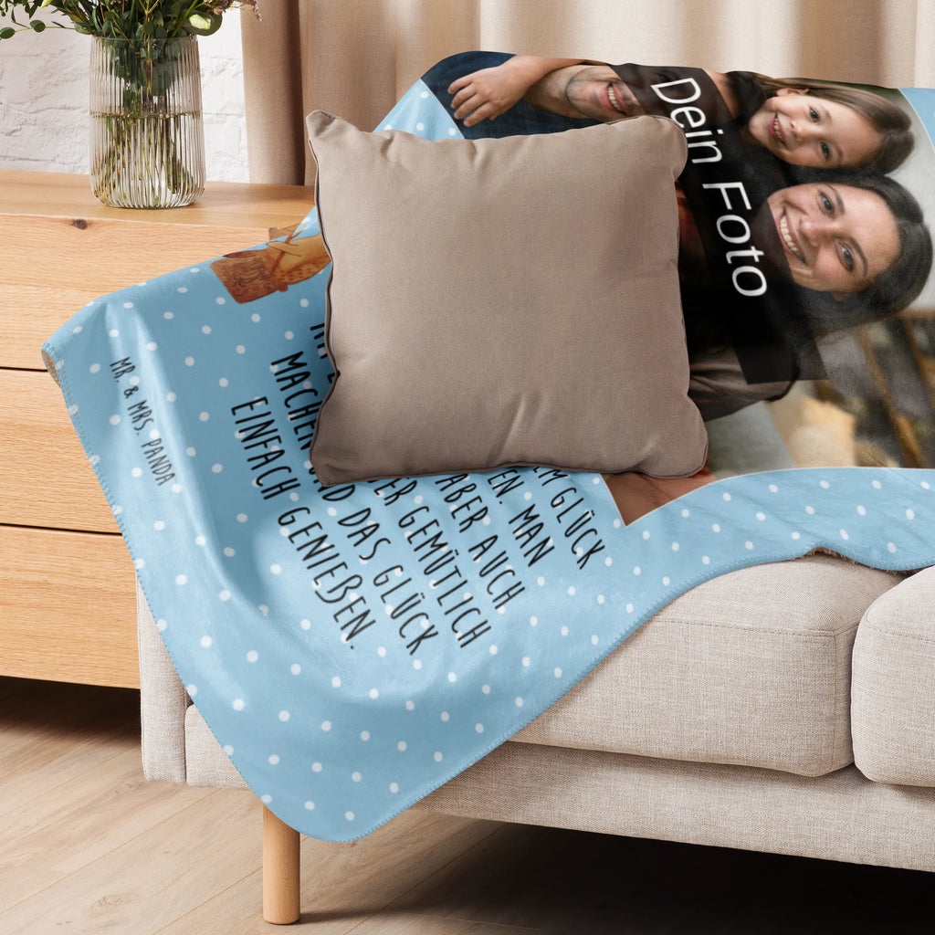 Sherpa Photo Cuddle Blanket Bear & Ladybird campfire bear, teddy, teddy bear, cuddly toy, Campfire