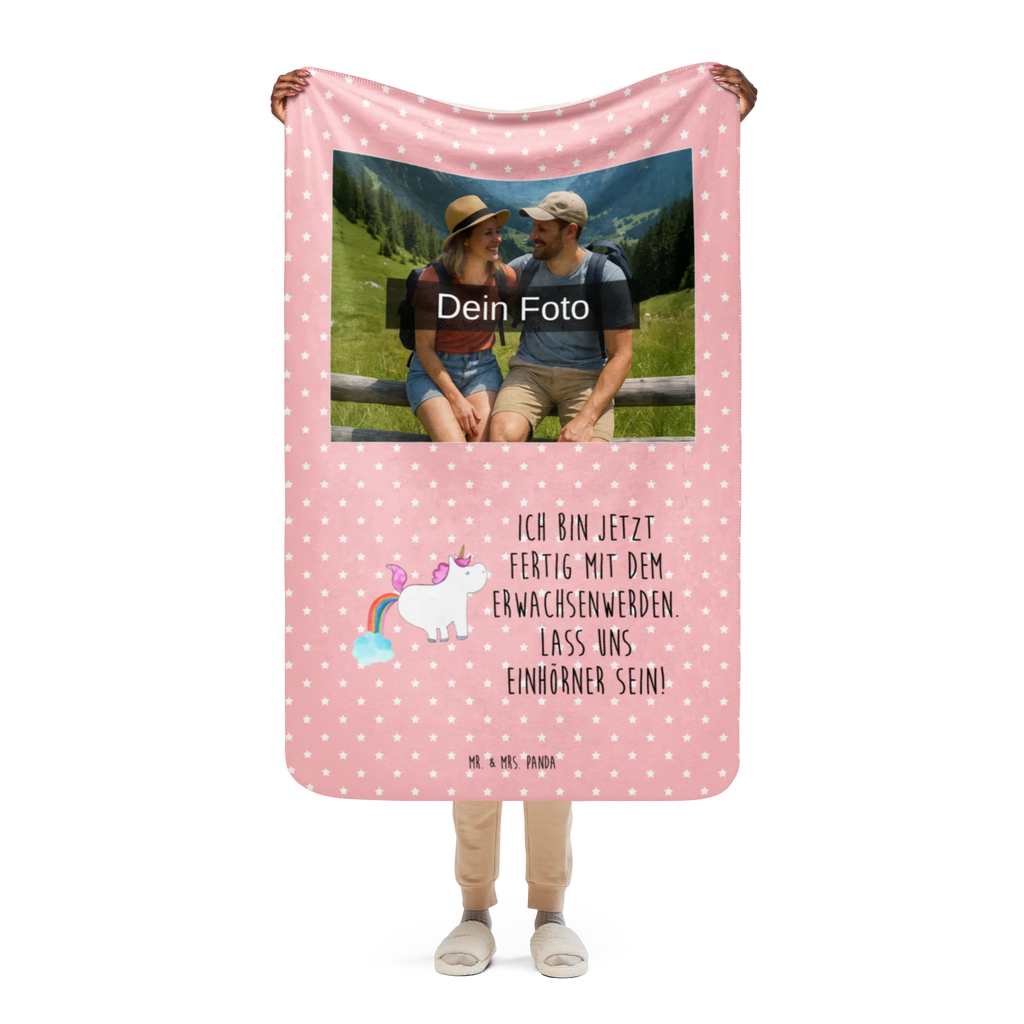 Sherpa Photo Cuddle Blanket unicorn fart Foto Kuscheldecke, Einhorn, Einhörner, Einhorn Deko, Unicorn, Regenbogen, Erwachsenwerden, Glitzer, Spaß, Pups, Einhornpower, lustig, Freundin
