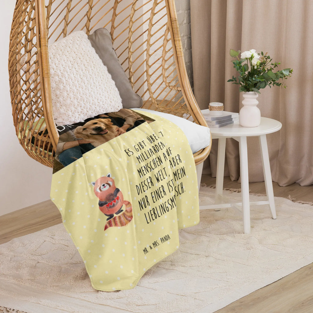 Sherpa Photo Cuddle Blanket red panda Foto Kuscheldecke, Tiermotive, Gute Laune, lustige Sprüche, Tiere, Panda, Liebling, Herz, Liebe, Rot, Lieblingsmensch