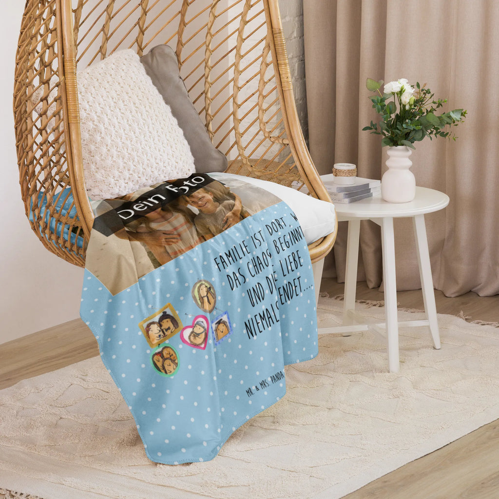 Sherpa Photo Cuddle Blanket Hedgehog family Foto Kuscheldecke, Familie, Vatertag, Muttertag, Bruder, Schwester, Mama, Papa, Oma, Opa, Igel, Glück, Bilder, Zusammenhalt, Liebe
