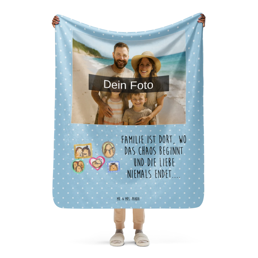Sherpa Photo Cuddle Blanket Hedgehog family Foto Kuscheldecke, Familie, Vatertag, Muttertag, Bruder, Schwester, Mama, Papa, Oma, Opa, Igel, Glück, Bilder, Zusammenhalt, Liebe