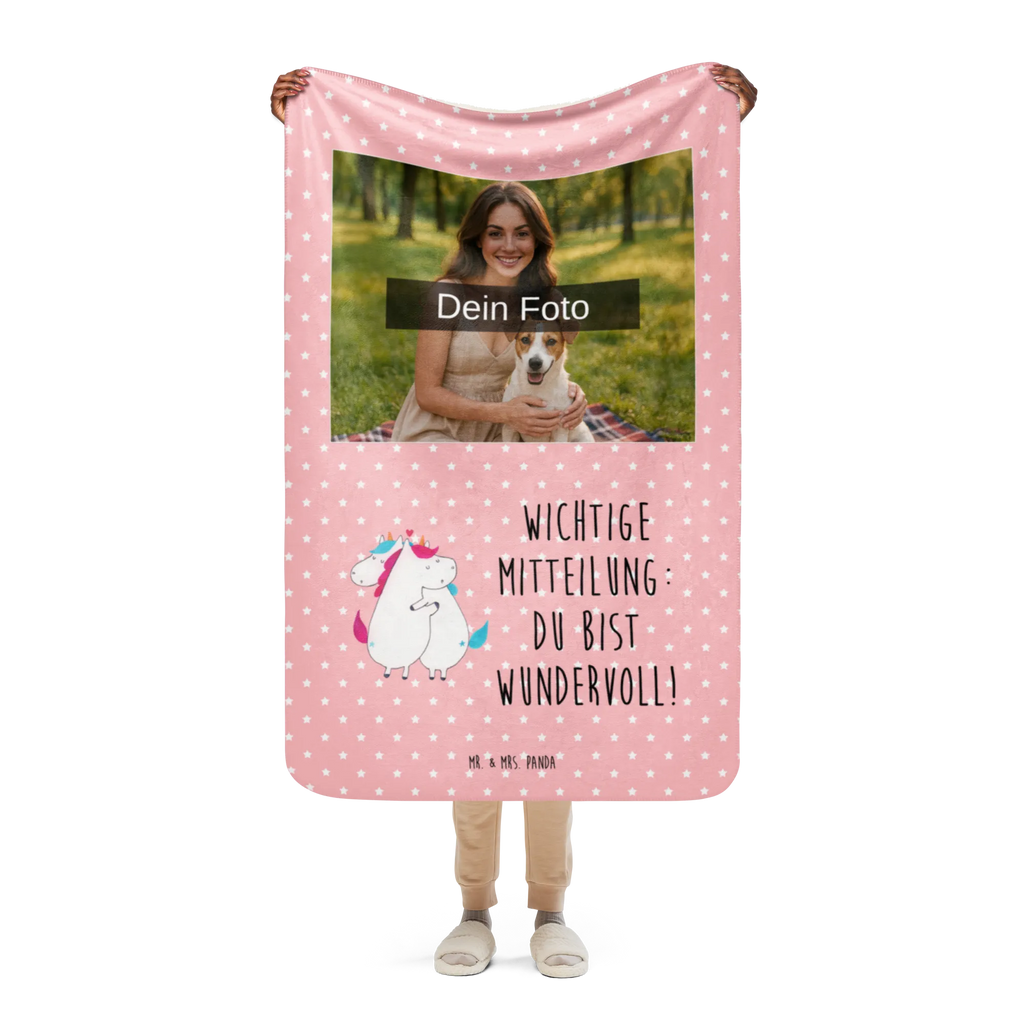 Sherpa Photo Cuddle Blanket unicorn communication unicorn, unicorns, partner, gift, Thank you, love, valentine's day, marriage, present, saying, witty, funny, Unicorn, valentine