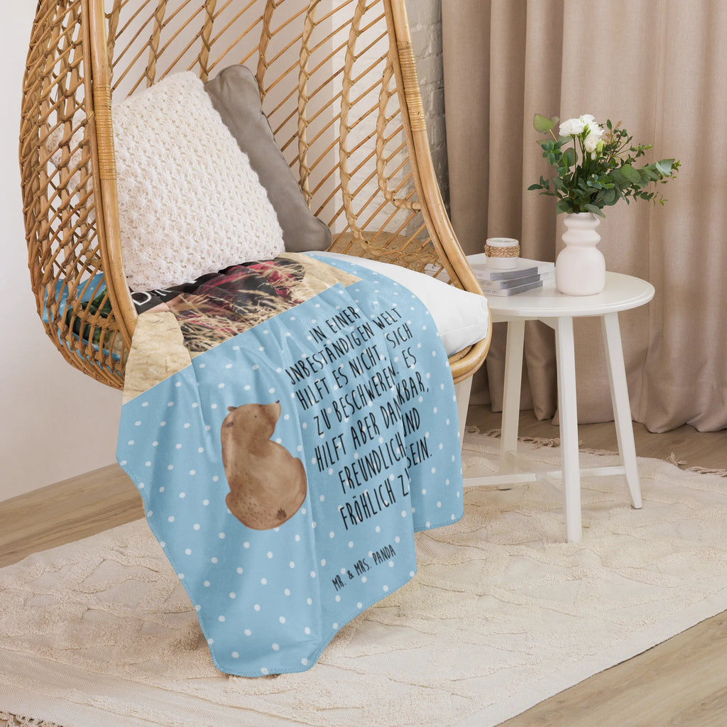 Sherpa Photo Cuddle Blanket bear shoulder look bear, teddy, teddy bear, cuddly toy, motivation, bears, self-esteem, world view, wisdom, bear love