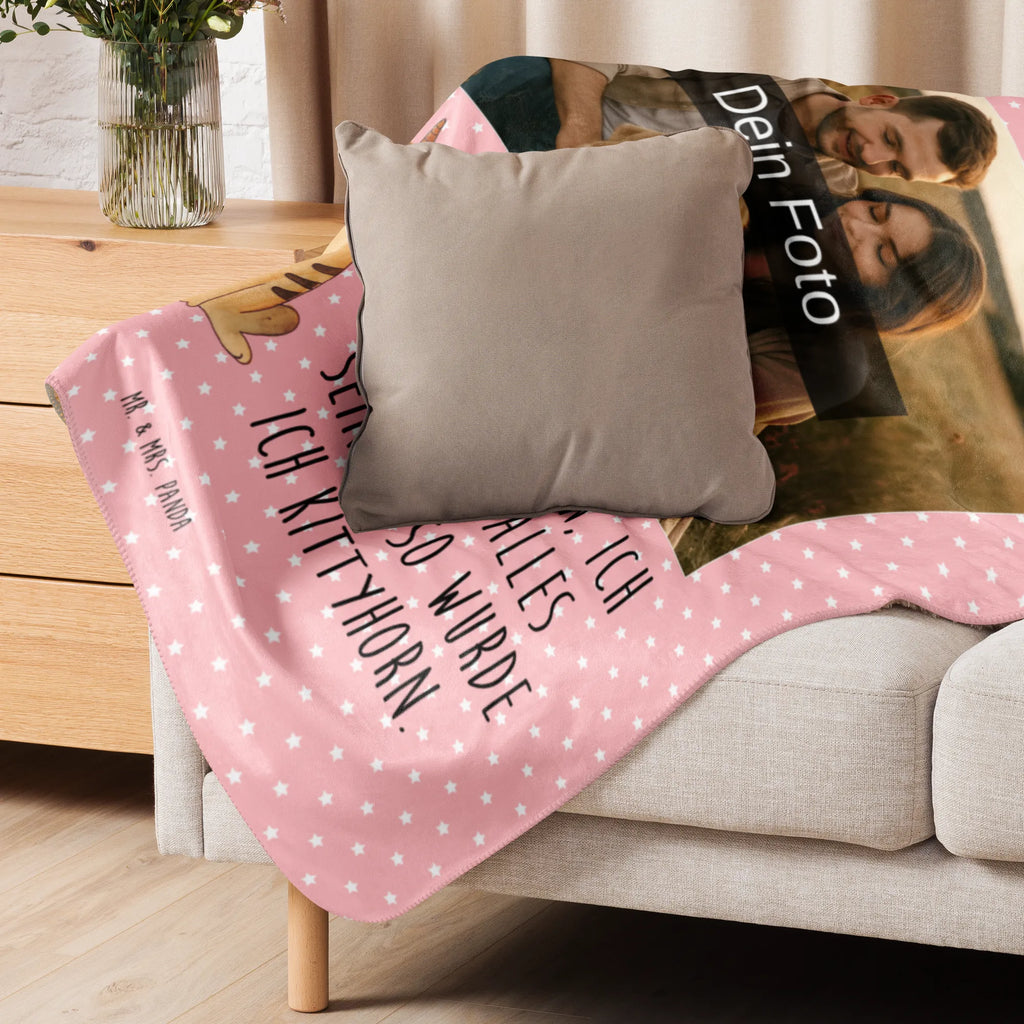 Sherpa Photo Cuddle Blanket unicorn Cat unicorn, unicorns, cat present, cat lover, cat gift, Kitty, Rainbow, Unicorn, Glitter, Kittycorn