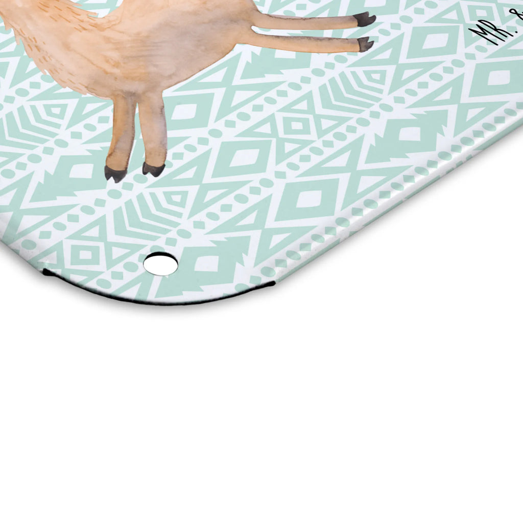 Spersonalizowany metalowy szyld ze zdjęciem lama Skakanie Lama, Alpaka