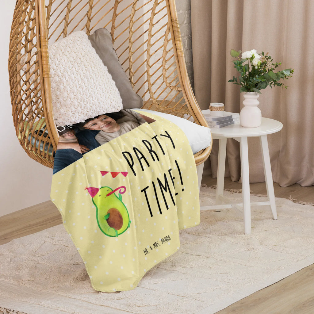 Sherpa Foto Kuscheldecke Avocado Party Zeit Foto Kuscheldecke, Avocado, Veggie, Vegan, Gesund