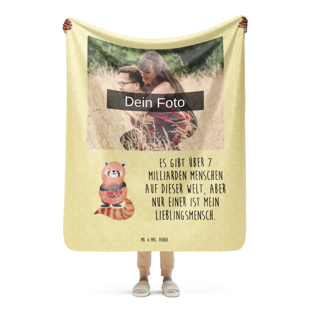 Sherpa Photo Cuddle Blanket red panda Foto Kuscheldecke, Tiermotive, Gute Laune, lustige Sprüche, Tiere, Panda, Liebling, Herz, Liebe, Rot, Lieblingsmensch