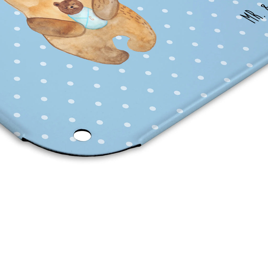 Personalized Photo Metal Sign bear infant bear, teddy, teddy bear, cuddly toy, grandchild, baby, congratulations, baptized child, mother, baptism, birth, birthday, parents, nephew, niece, grandson