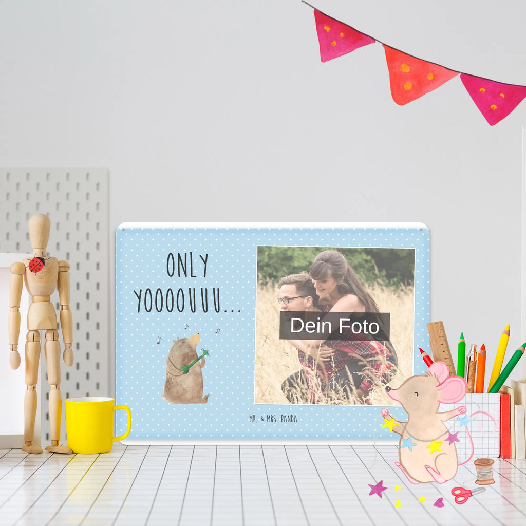 Spersonalizowany metalowy szyld ze zdjęciem niedźwiedź Gitara Niedźwiedź, Miś, Pluszowy miś