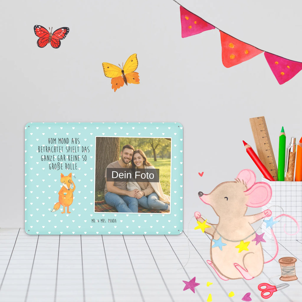 Personalized Photo Metal Sign Fox lord fox, foxes, forest wildlife, clever as a fox, animal lover, saying funny, problem solving, lovesickness gift, motivation saying, words of consolation