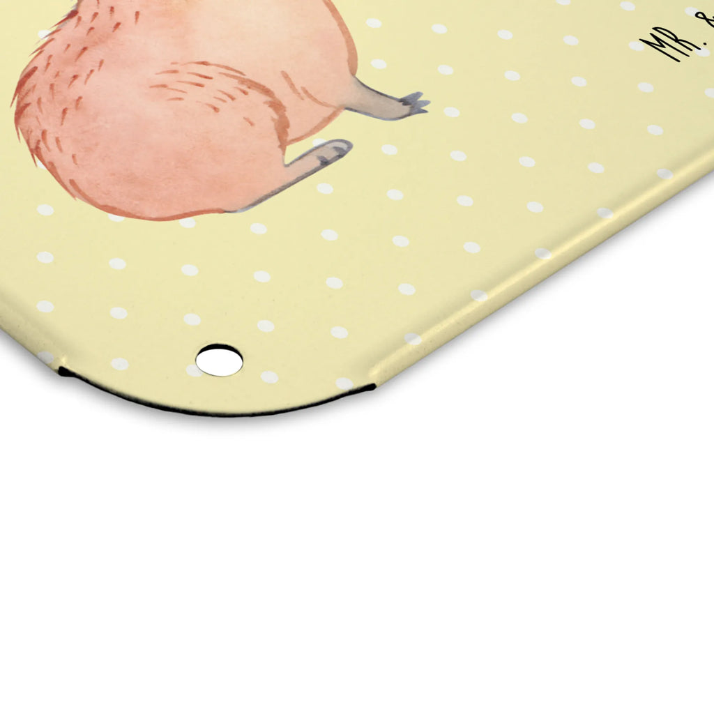 Personalized Photo Metal Sign Capybara flower small animals, cute, funny, cute animal motives, hand drawn, small world, funny sayings, good mood, happy, gifts, gift ideas, special gifts, animal lover, card