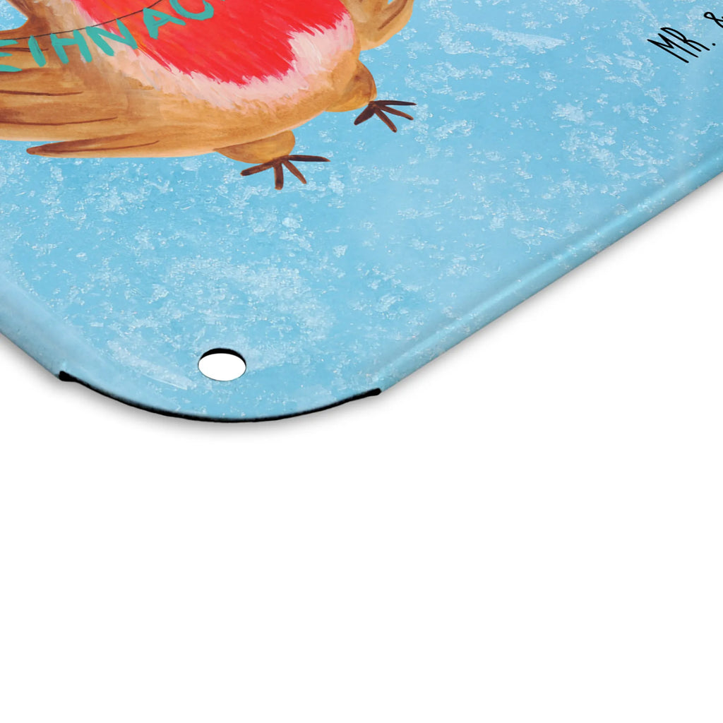 Personalized Photo Metal Sign robin Christmas Winter, Christmas, Christmas time, snow, Christmas Eve, Christmas motif, Merry Christmas, winter, bird, xmas, Christmas greeting