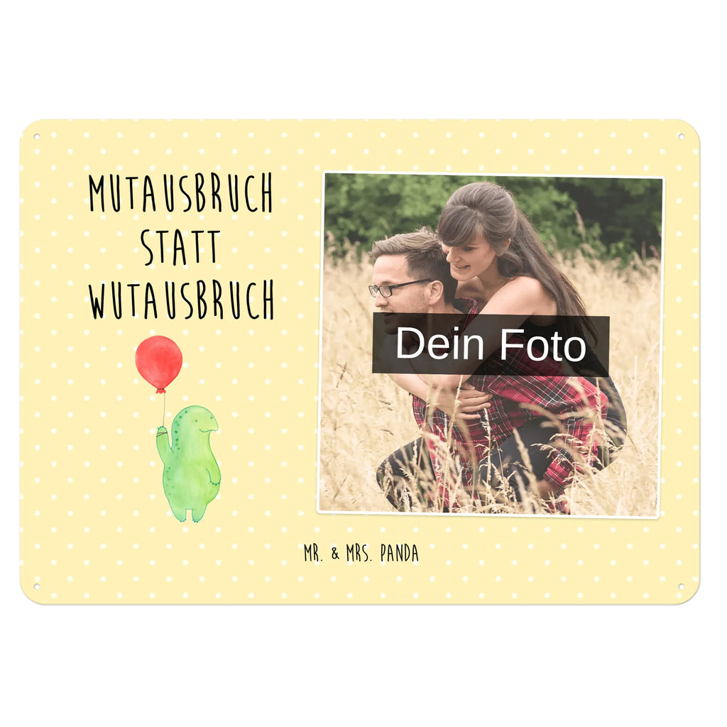 Personalized Photo Metal Sign tortoise balloon turtle, tortoise, reptile, ancient creature, cute, sweet, gift, gift ideas, birthday gift, illustrated, funny, turtle gift items, funny turtle gifts, pet turtles, mom, best friend, sister or daughter, turtle lover, turtles, courageous outburst, motivation, motivational slogan