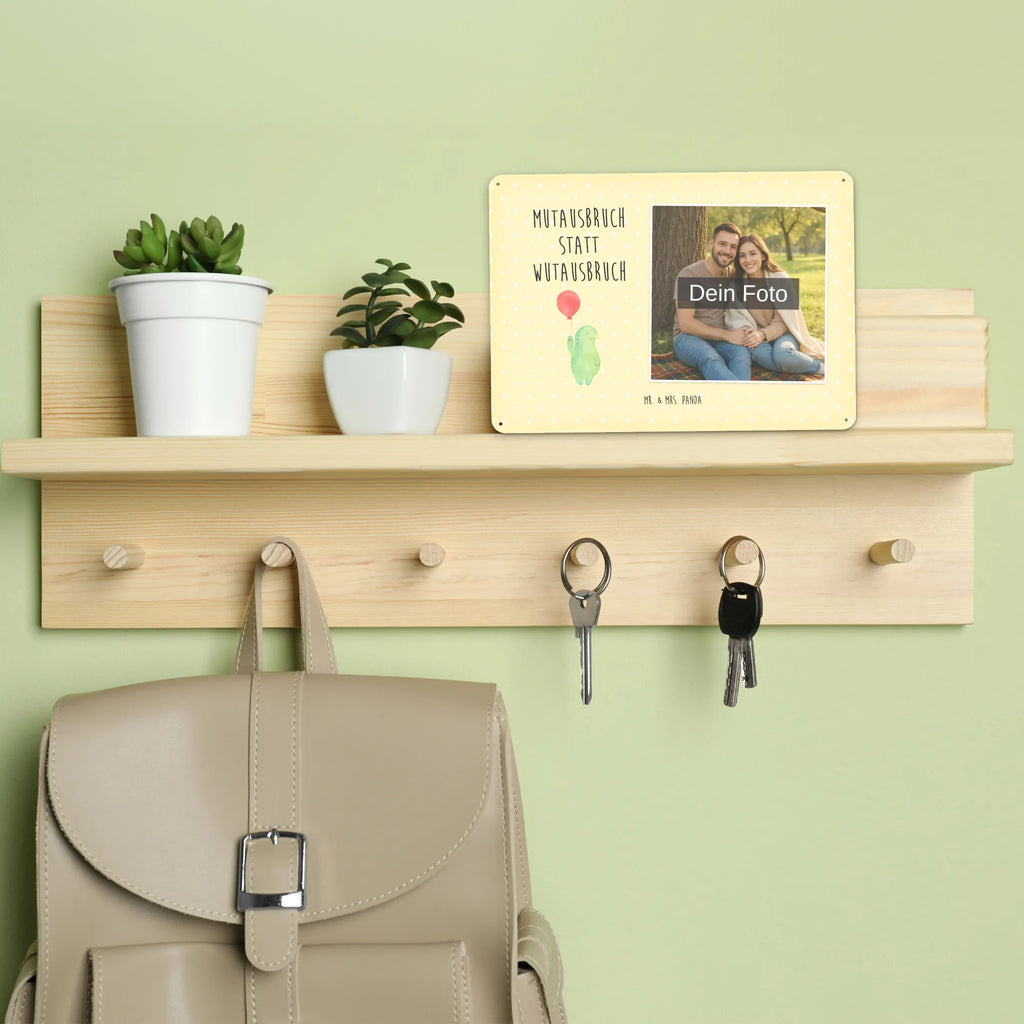 Personalized Photo Metal Sign tortoise balloon turtle, tortoise, reptile, ancient creature, cute, sweet, gift, gift ideas, birthday gift, illustrated, funny, turtle gift items, funny turtle gifts, pet turtles, mom, best friend, sister or daughter, turtle lover, turtles, courageous outburst, motivation, motivational slogan