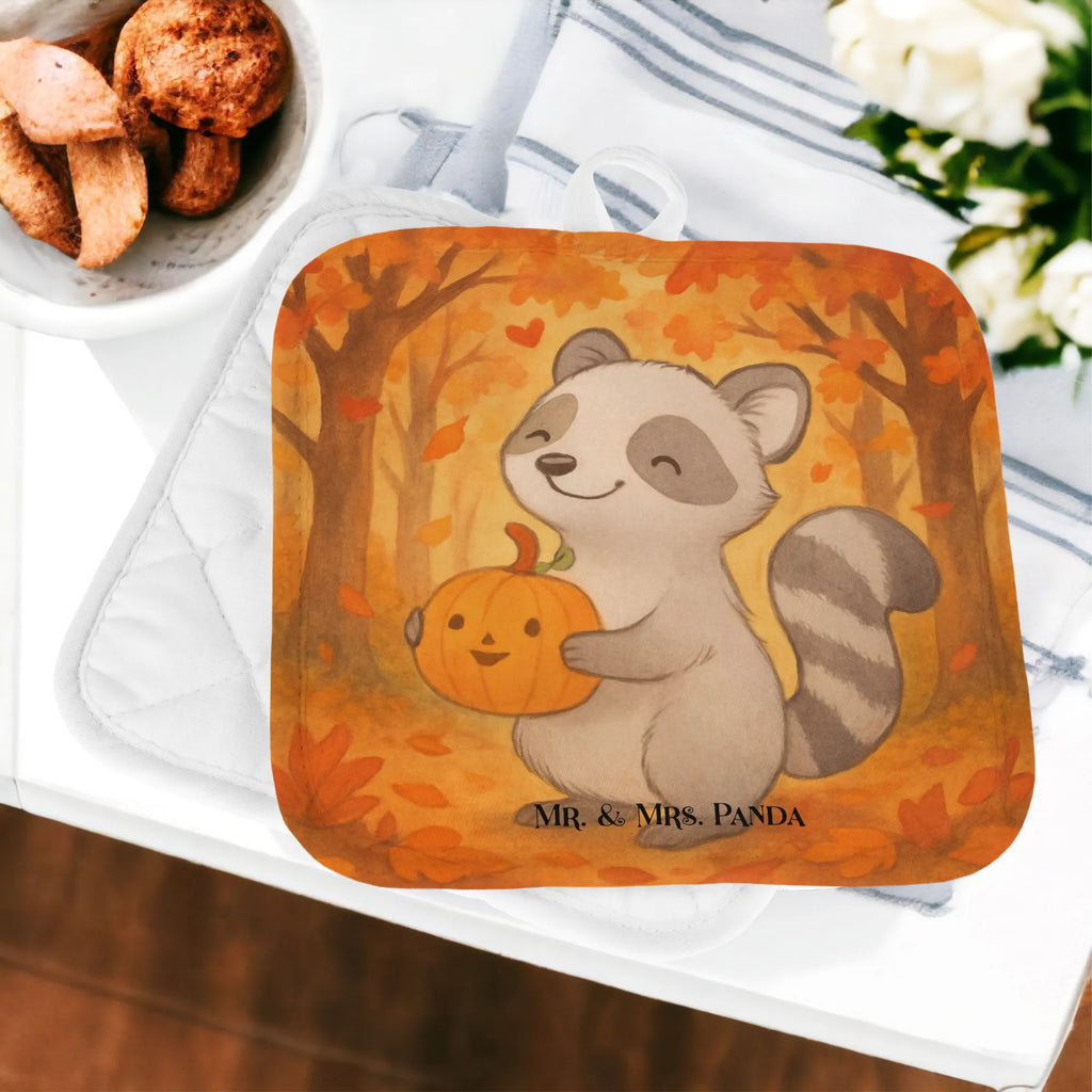 Topflappen Waschbär Kürbis Design Topfhandschuhe, Topflappen, Schöne Topflappen, Topfhandschuh, Topflappen mit Spruch, Ofenhandschuh, Ofenhandschuhe, Topflappenset, Topflappen Set, Topflappen lustig, Topfuntersetzer, Topflappen 2er Set, Halloween, Deko, Martinssingen, Dekoration, Geschenke, Schenken, Trick or Treat, Süßes sonst gibt's saures, Halloween Deko, Waschbär, Kürbis