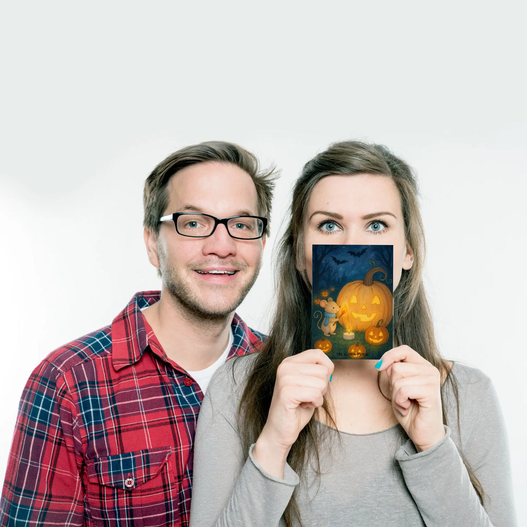 Postkarte Kürbis Maus Design Dankeskarte, Ansichtskarten, Einladung Geburtstag, Geburtstagskarte, Karte, Postkarte, Grußkarte, Ansichtskarte, Einladungskarten Geburtstag, Einladungskarte, Geschenkkarte, Einladung, Halloween, Deko, Martinssingen, Dekoration, Geschenke, Schenken, Kerzen, Maus, Halloween Deko, Kürbis, Süßes sonst gibt's saures, Trick or Treat
