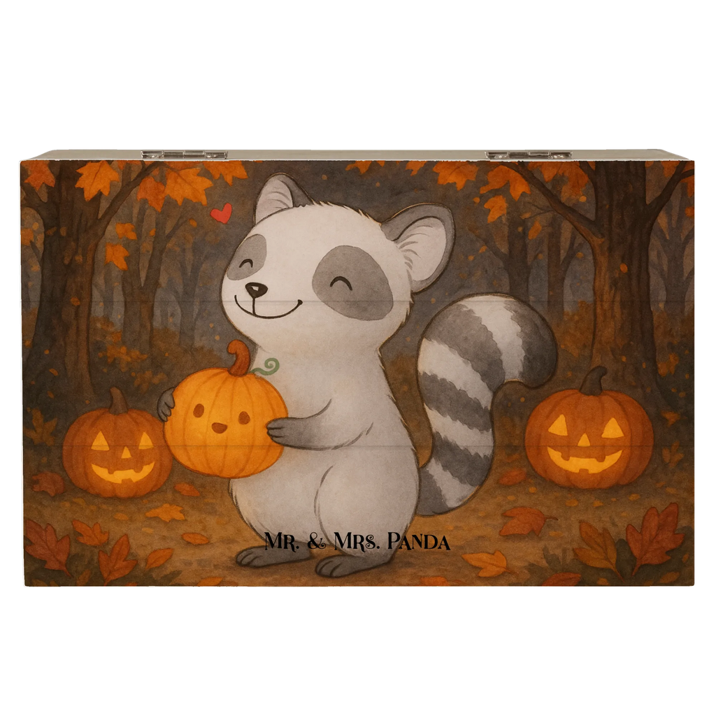 Holzkiste Waschbär Kürbis Design Erinnerungsbox, Holzkiste, Geschenkbox, Geschenkdose, Schatulle, Dekokiste, Erinnerungskiste, XXL, Truhe, Aufbewahrungsbox, Kiste, Schatzkiste, Halloween, Deko, Martinssingen, Dekoration, Geschenke, Schenken, Waschbär, Trick or Treat, Kürbis, Süßes sonst gibt's saures, Halloween Deko