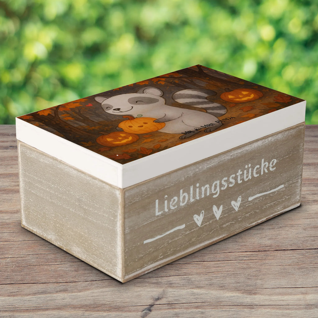 Holzkiste Waschbär Kürbis Design Erinnerungsbox, Holzkiste, Geschenkbox, Geschenkdose, Schatulle, Dekokiste, Erinnerungskiste, XXL, Truhe, Aufbewahrungsbox, Kiste, Schatzkiste, Halloween, Deko, Martinssingen, Dekoration, Geschenke, Schenken, Waschbär, Trick or Treat, Kürbis, Süßes sonst gibt's saures, Halloween Deko