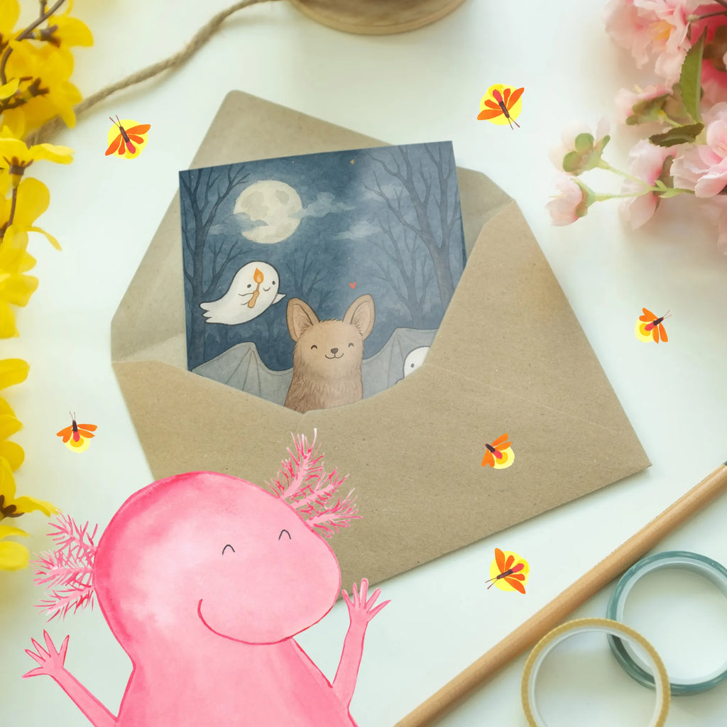 Grußkarte Fledermaus Gespenster Design Einladungskarte, Karte, Geburtstagskarte, Glückwunschkarte, Hochzeitskarte, Ansichtskarten, Grußkarte, Klappkarte, Halloween, Deko, Martinssingen, Dekoration, Geschenke, Schenken, Fledermaus, Süßes sonst gibt's saures, Trick or Treat, Halloween Deko, Gespenster