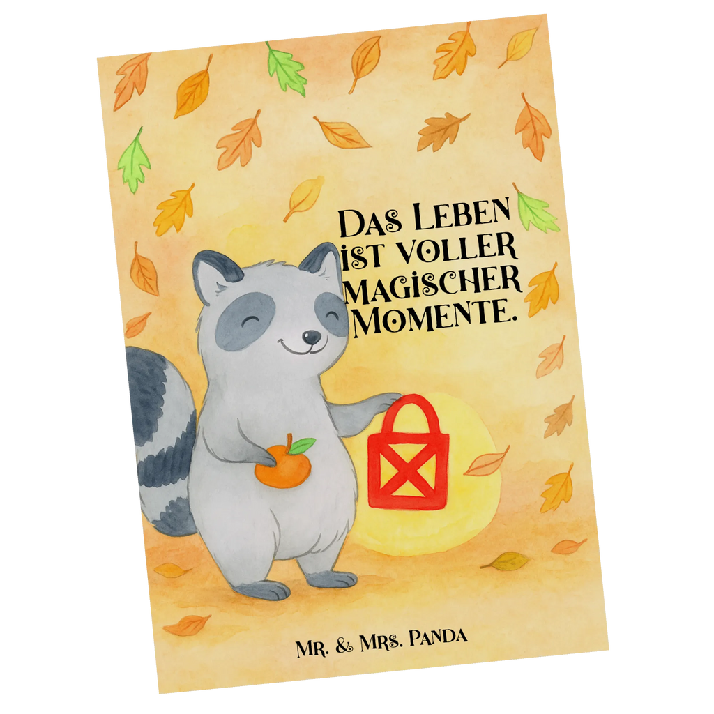 Postkarte Waschbär Laterne Design Postkarte, Karte, Geschenkkarte, Grußkarte, Einladung, Ansichtskarte, Geburtstagskarte, Einladungskarte, Dankeskarte, Ansichtskarten, Einladung Geburtstag, Einladungskarten Geburtstag, Halloween, Deko, Martinssingen, Dekoration, Geschenke, Schenken, Halloween Deko, Trick or Treat, Süßes sonst gibt's saures, Waschbär, Laterne, Herbst