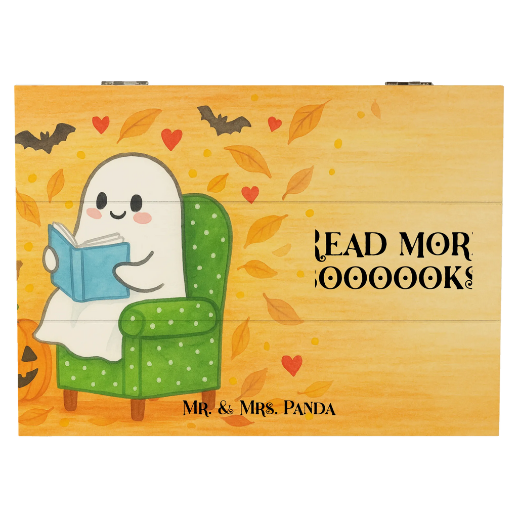 Skrzynia drewniana duch książka Design Holzkiste, Kiste, Schatzkiste, Truhe, Schatulle, XXL, Erinnerungsbox, Erinnerungskiste, Dekokiste, Aufbewahrungsbox, Geschenkbox, Geschenkdose, Halloween, Deko, Martinssingen, Dekoration, Geschenke, Schenken, Gespenst, Buch, Herbst, gemütlich
