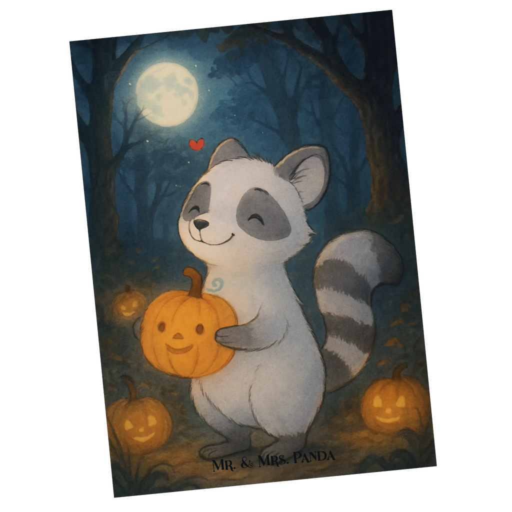 Postkarte Waschbär Kürbis Design Einladung Geburtstag, Einladungskarte, Einladungskarten Geburtstag, Ansichtskarten, Postkarte, Geburtstagskarte, Karte, Grußkarte, Dankeskarte, Einladung, Geschenkkarte, Ansichtskarte, Halloween, Deko, Martinssingen, Dekoration, Geschenke, Schenken, Süßes sonst gibt's saures, Waschbär, Halloween Deko, Kürbis, Trick or Treat