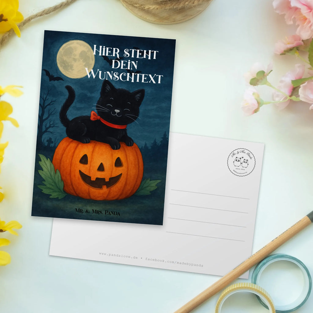 Personalisierte Postkarte Schwarze Katze Design Karte mit Wunschtext, Einladung mit Wunschtext, Postkarte bedrucken, Grußkarte mit Wunschtext, Geschenkkarte mit Wunschtext, Postkarte mit Namen, Grußkarte mit Namen, Einladung mit Namen, Postkarte mit Wunschtext, Ansichtskarte mit Namen, Ansichtskarte mit Wunschtext, Postkarte personalisierbar, Karte mit Namen, Geschenkkarte mit Namen, Halloween, Deko, Martinssingen, Dekoration, Geschenke, Schenken