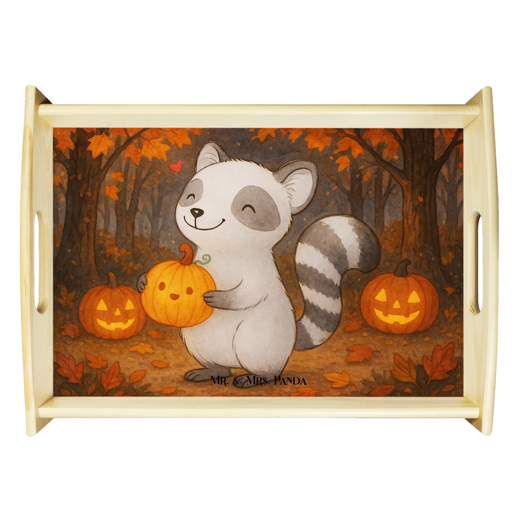 Frühstückstablett Waschbär Kürbis Design Tablett, Frühstückstablett, Küchentablett, Holztablett, Serviertablett, Dekotablett, Halloween, Deko, Martinssingen, Dekoration, Geschenke, Schenken, Halloween Deko, Kürbis, Süßes sonst gibt's saures, Trick or Treat, Waschbär