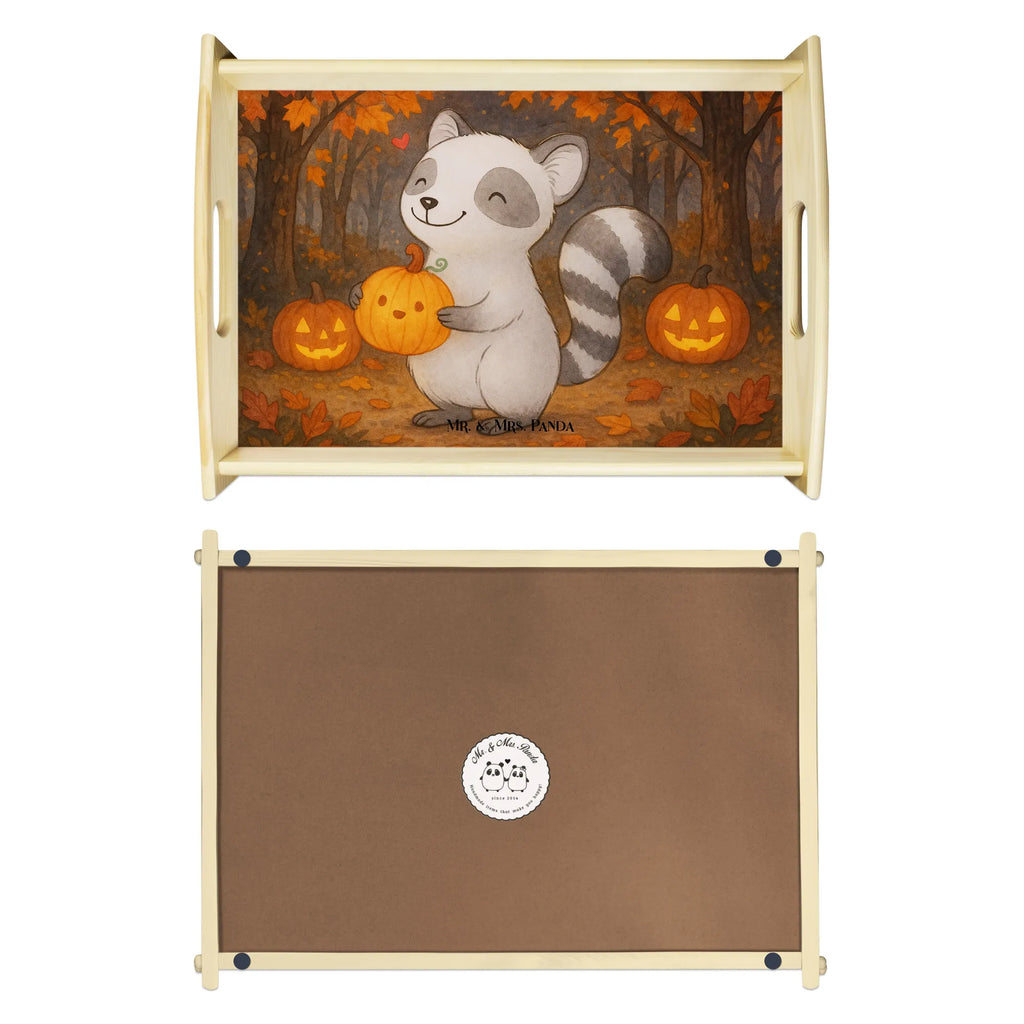 Frühstückstablett Waschbär Kürbis Design Tablett, Frühstückstablett, Küchentablett, Holztablett, Serviertablett, Dekotablett, Halloween, Deko, Martinssingen, Dekoration, Geschenke, Schenken, Halloween Deko, Kürbis, Süßes sonst gibt's saures, Trick or Treat, Waschbär