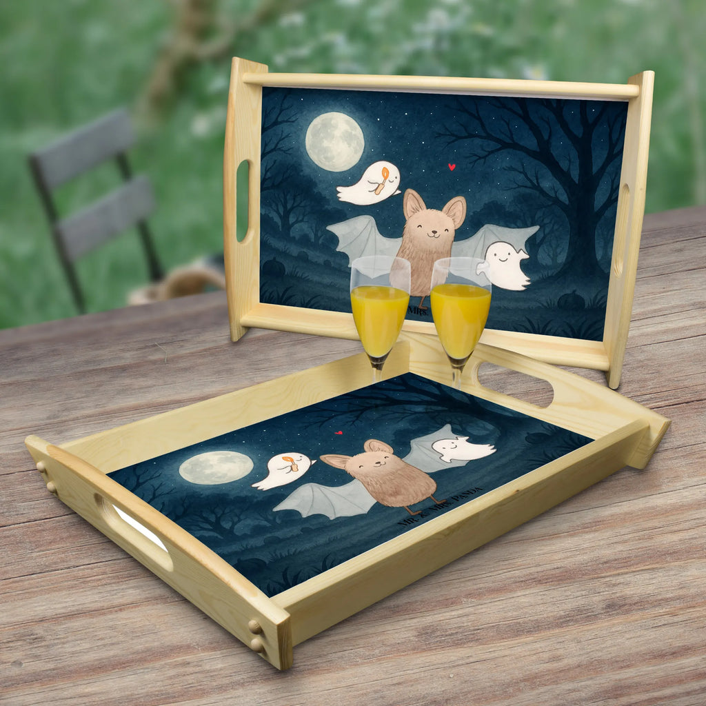 Servier Tablett Fledermaus Gespenster Design Tablett, Frühstückstablett, Dekotablett, Küchentablett, Serviertablett, Holztablett, Halloween, Deko, Martinssingen, Dekoration, Geschenke, Schenken, Halloween Deko, Gespenster, Fledermaus, Süßes sonst gibt's saures, Trick or Treat