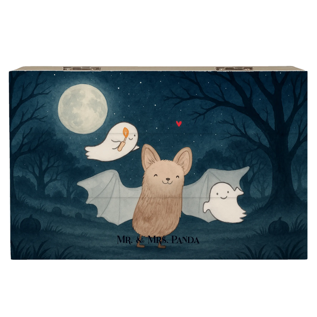 Holzkiste Fledermaus Gespenster Design Schatzkiste, Geschenkdose, Erinnerungsbox, Dekokiste, Erinnerungskiste, Truhe, Aufbewahrungsbox, Holzkiste, XXL, Kiste, Schatulle, Geschenkbox, Halloween, Deko, Martinssingen, Dekoration, Geschenke, Schenken, Fledermaus, Süßes sonst gibt's saures, Halloween Deko, Trick or Treat, Gespenster