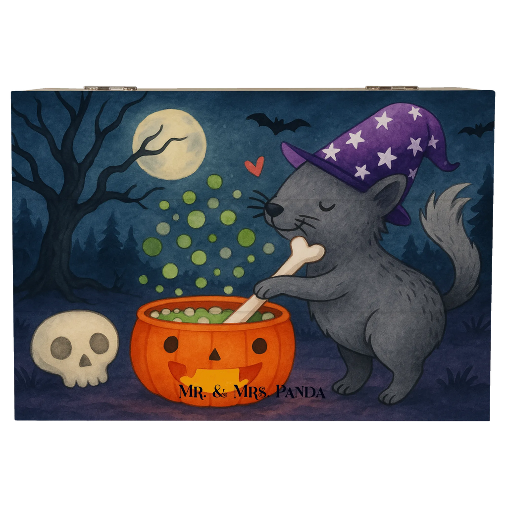 Holzkiste Kater Hexenkessel Design Geschenkdose, Erinnerungsbox, Truhe, Schatzkiste, Aufbewahrungsbox, Erinnerungskiste, XXL, Dekokiste, Geschenkbox, Schatulle, Holzkiste, Kiste, Halloween, Deko, Martinssingen, Dekoration, Geschenke, Schenken, Hexenkessel, Zaubertrank, Kater, Zaubern, Hexe