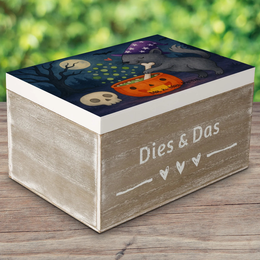 Holzkiste Kater Hexenkessel Design Geschenkdose, Erinnerungsbox, Truhe, Schatzkiste, Aufbewahrungsbox, Erinnerungskiste, XXL, Dekokiste, Geschenkbox, Schatulle, Holzkiste, Kiste, Halloween, Deko, Martinssingen, Dekoration, Geschenke, Schenken, Hexenkessel, Zaubertrank, Kater, Zaubern, Hexe