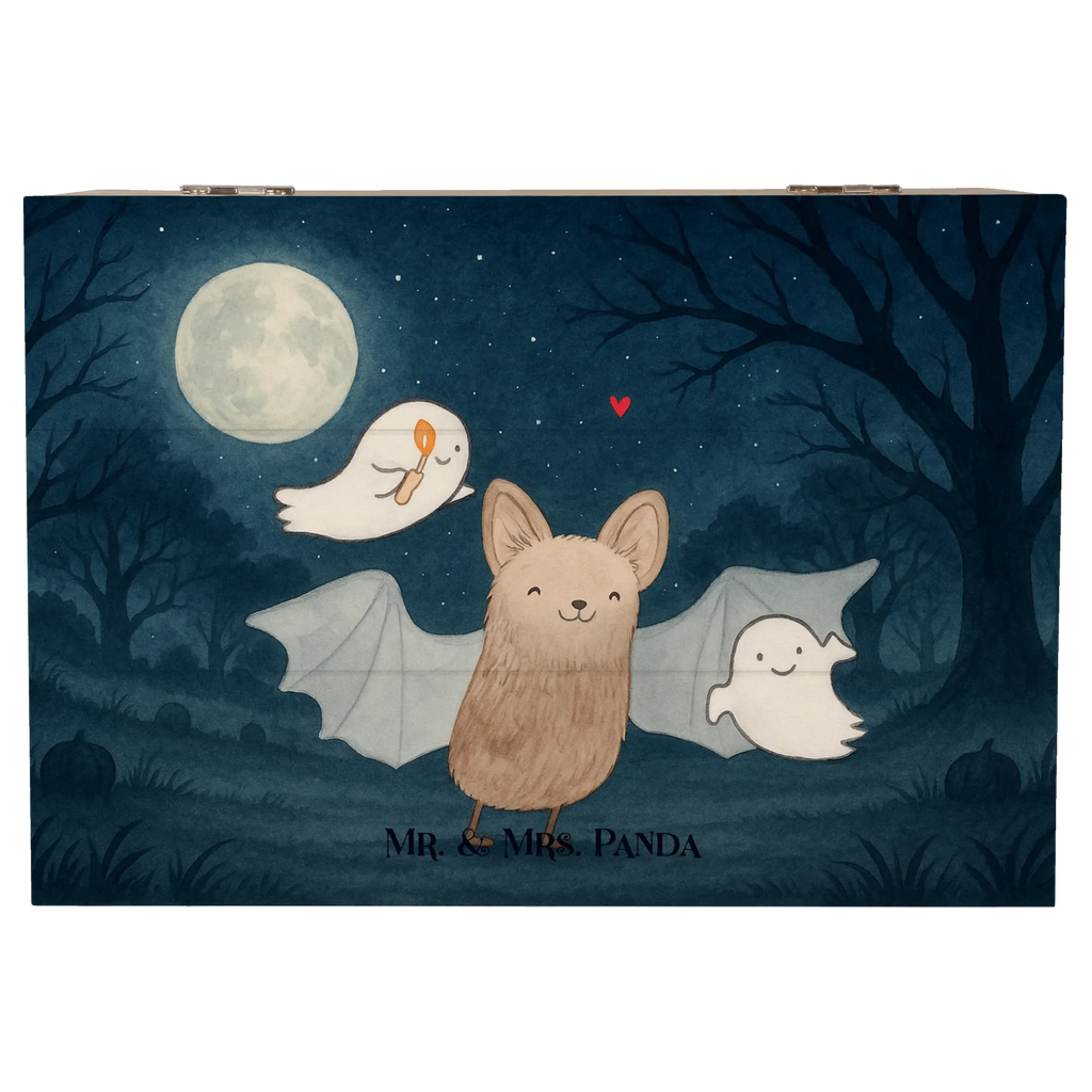 Holzkiste Fledermaus Gespenster Design Schatzkiste, Geschenkdose, Erinnerungsbox, Dekokiste, Erinnerungskiste, Truhe, Aufbewahrungsbox, Holzkiste, XXL, Kiste, Schatulle, Geschenkbox, Halloween, Deko, Martinssingen, Dekoration, Geschenke, Schenken, Fledermaus, Süßes sonst gibt's saures, Halloween Deko, Trick or Treat, Gespenster
