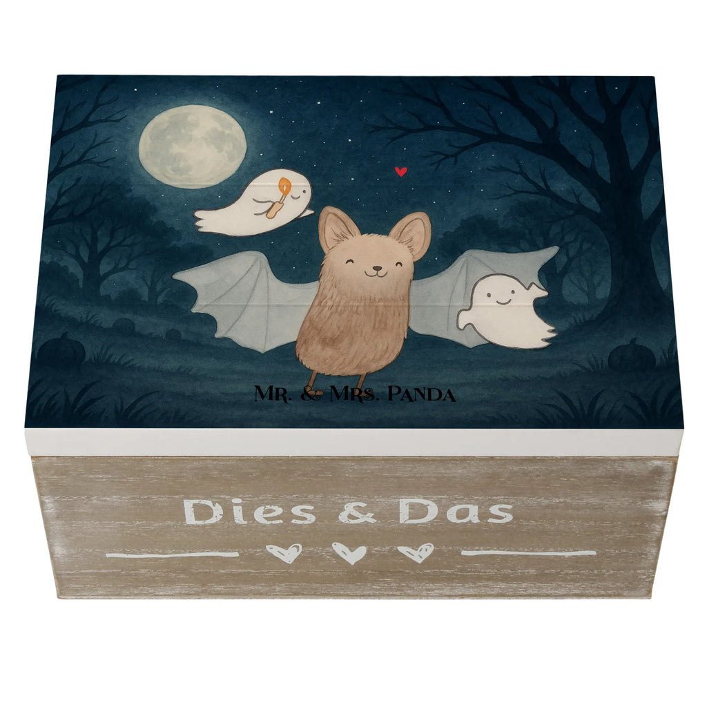 Holzkiste Fledermaus Gespenster Design Schatzkiste, Geschenkdose, Erinnerungsbox, Dekokiste, Erinnerungskiste, Truhe, Aufbewahrungsbox, Holzkiste, XXL, Kiste, Schatulle, Geschenkbox, Halloween, Deko, Martinssingen, Dekoration, Geschenke, Schenken, Fledermaus, Süßes sonst gibt's saures, Halloween Deko, Trick or Treat, Gespenster