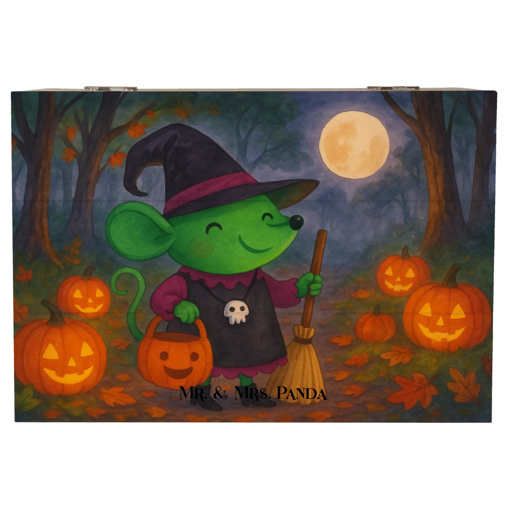 Holzkiste Maus Hexe Design Erinnerungskiste, Schatulle, Kiste, Truhe, Erinnerungsbox, XXL, Schatzkiste, Aufbewahrungsbox, Geschenkdose, Holzkiste, Geschenkbox, Dekokiste, Halloween, Deko, Martinssingen, Dekoration, Geschenke, Schenken