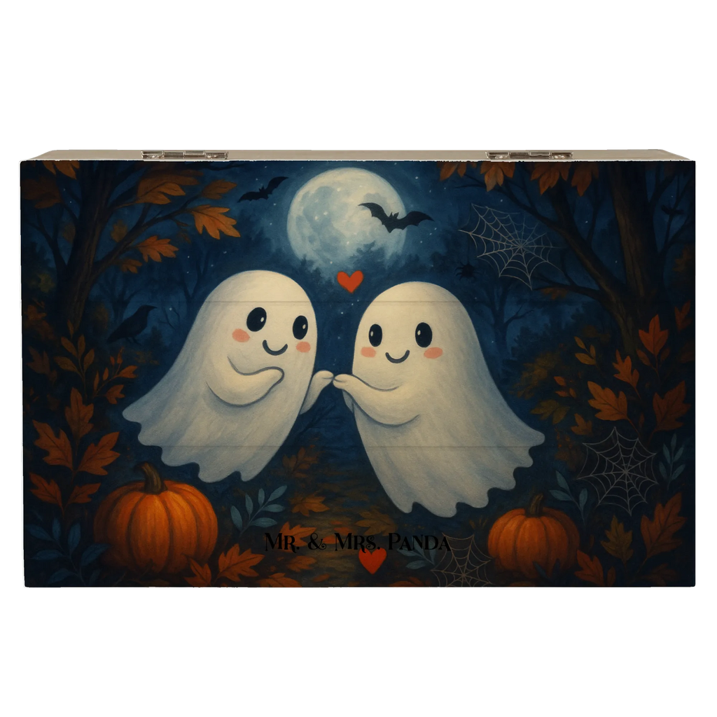 Holzkiste Gespenster  Liebe  Design XXL, Geschenkbox, Truhe, Geschenkdose, Schatulle, Kiste, Erinnerungskiste, Dekokiste, Schatzkiste, Erinnerungsbox, Aufbewahrungsbox, Holzkiste, Halloween, Deko, Martinssingen, Dekoration, Geschenke, Schenken, Verliebt, Paar, Gespenst