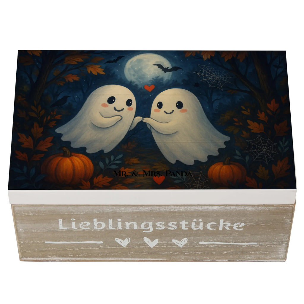 Holzkiste Gespenster  Liebe  Design XXL, Geschenkbox, Truhe, Geschenkdose, Schatulle, Kiste, Erinnerungskiste, Dekokiste, Schatzkiste, Erinnerungsbox, Aufbewahrungsbox, Holzkiste, Halloween, Deko, Martinssingen, Dekoration, Geschenke, Schenken, Verliebt, Paar, Gespenst