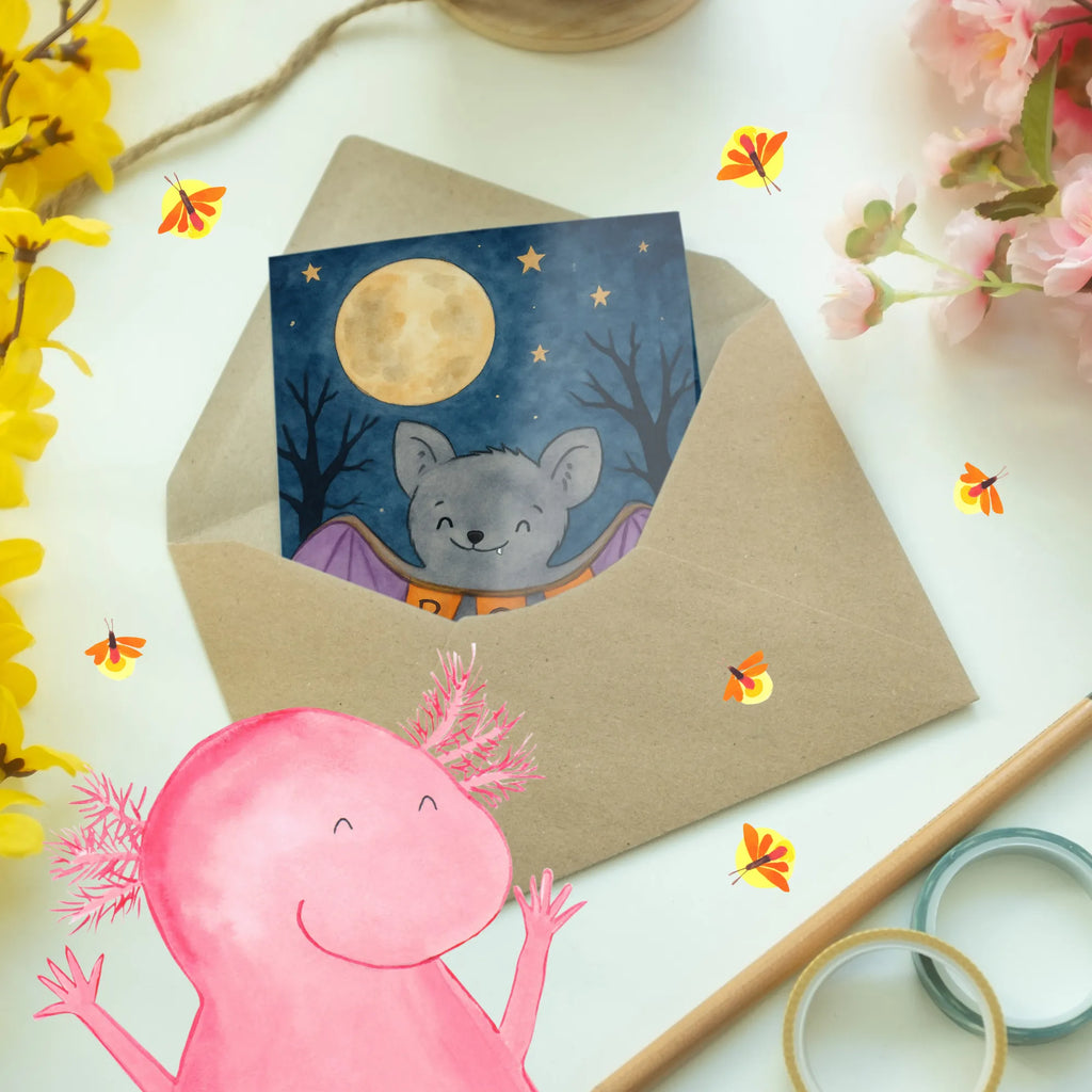 Grußkarte Fledermaus Boo Design Einladungskarte, Grußkarte, Glückwunschkarte, Ansichtskarten, Hochzeitskarte, Klappkarte, Geburtstagskarte, Karte, Halloween, Deko, Martinssingen, Dekoration, Geschenke, Schenken