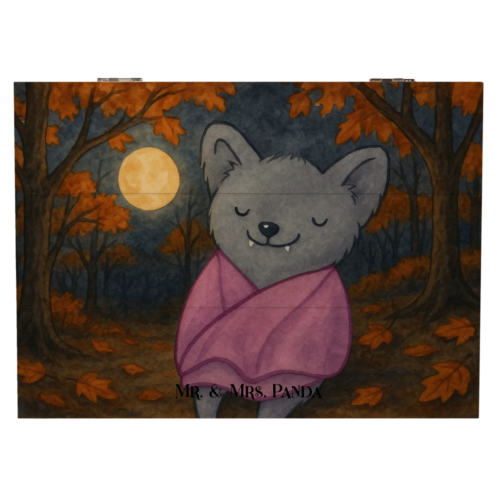 Holzkiste Fledermaus Chillt Design Erinnerungsbox, Kiste, Geschenkdose, Schatzkiste, Schatulle, Aufbewahrungsbox, XXL, Truhe, Erinnerungskiste, Dekokiste, Geschenkbox, Holzkiste, Halloween, Deko, Martinssingen, Dekoration, Geschenke, Schenken