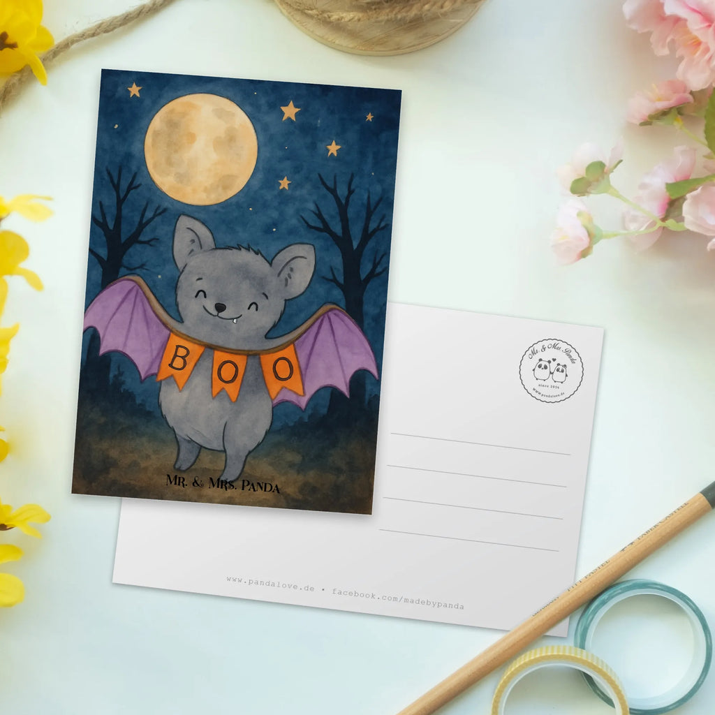 Postkarte Fledermaus Boo Design Geburtstagskarte, Karte, Grußkarte, Einladung, Einladungskarten Geburtstag, Geschenkkarte, Ansichtskarten, Dankeskarte, Ansichtskarte, Postkarte, Einladung Geburtstag, Einladungskarte, Halloween, Deko, Martinssingen, Dekoration, Geschenke, Schenken