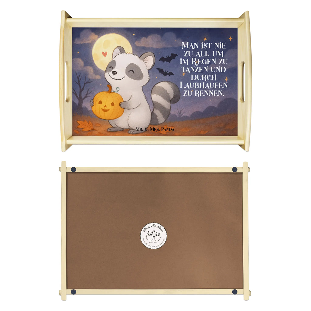 Frühstückstablett Waschbär Kürbis Design Tablett, Frühstückstablett, Küchentablett, Holztablett, Serviertablett, Dekotablett, Halloween, Deko, Martinssingen, Dekoration, Geschenke, Schenken, Halloween Deko, Kürbis, Süßes sonst gibt's saures, Trick or Treat, Waschbär